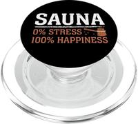 Sauna 0% Estrés 100% Felicidad Sauna PopSockets PopGrip para MagSafe