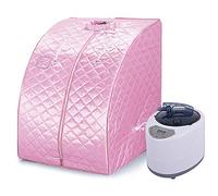 Sauna A Vapore Portatile Pieghevole Casa Isolante A Quattro Strati Addensare Kit Tenda Sauna Spa per Una Persona Cabina Pieghevole con Telecomando Piccola Sedia Pieghevole EU Plug 220V