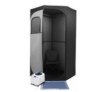 Sauna de vapor para el hogar, caja de sauna de vapor portátil con 3 l 1350 W generador de vapor y tienda de sudoración, baño de vapor relajante para el hogar