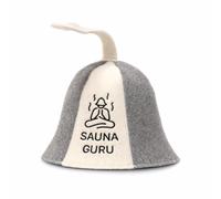 Sauna Guru Gorros de fieltro de lana para sauna, protege tu cabeza del calor, incluye manual de instrucciones (idioma español no garantizado), con bordado, Sauna Guru
