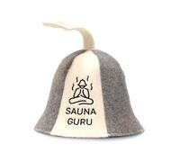 Sauna Guru Gorros de fieltro de lana para sauna, protege tu cabeza del calor, incluye manual de instrucciones (idioma español no garantizado), con bordado, Sauna Guru