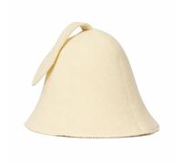 SAUNA GURU Sombrero de sauna blanco, sombreros de fieltro de lana 100% orgánica para la bania rusa, protege tu cabeza del calor, guía electrónica de sauna inglesa incluida