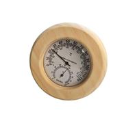 Sauna Hygrothermograph Easy to Read Equipment for Bathroom Greenhouse Office Black