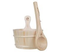 Sauna Juego de Arranque Top 1 - Cubo de Sauna con Cucharón