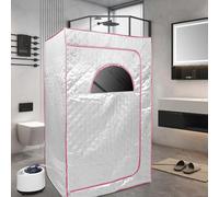 Sauna plegable de 1000W (sin la silla) Sauna de vapor portátil plegable, para el hogar, aislante de cuatro capas, kit de tienda de sauna spa para una persona, cabina plegable de 100 * 80 * 170 cm