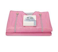 Sauna portátil, Manta de sauna mejorada, manta cafactora de sauna Oxford Digital FIR de 2 zonas, moldeador corporal for pérdida de peso, terapia de desintoxicación, belza antienvejecimiento(Pink)
