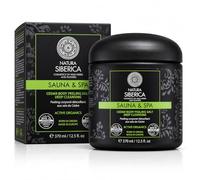 SAUNA&SPA Exfoliante Corporal Detox a Base de Sal con Aceite de Cedro Orgánico y Enebro Siberiano, Peeling Corporal Natural para Suavizar y Purificar la Piel, sin SLS ni Parabenos, 370 ml