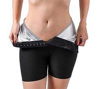 Sauna Sweat Shapewear High Waisted Shorts, Womens Hot Body Shaper Pants, Tummy Control Shapewear, Body Shaper Sweatsuit Exercise Fitness Pants, Slimming Shorts for Weight Loss