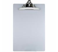 SAUNDERS 22517 - Portapapeles (aluminio, con agujero en alto), color plateado