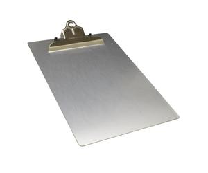 SAUNDERS 22517 - Portapapeles (aluminio, con agujero en alto), color plateado