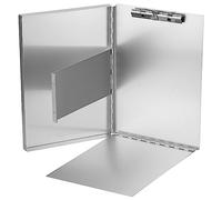 Saunders Snapak 30517 - Portapapeles (22,5 x 32 cm, capa intermedia de separación, apertura lateral), color plateado