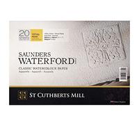 Saunders Waterford : Block : 300gsm : 18x26cm : 7x10in : 20 Sheets : Rough