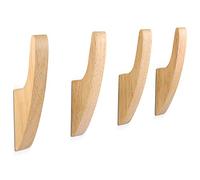 SAUNNIHEN 4 Piezas Percheros Pared Madera, Ganchos Vintage Multifuncionales para Toallas, Dormitorio, Sala de Estar, Pasillo y Baño