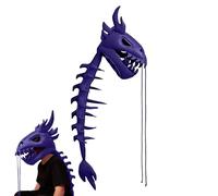SaurusBone - Estructura de movimiento de vértebras articuladas, de esqueleto de reptil de poliéster de 31,5 pulgadas, impresión anatómica de fósil cretáceo, envoltura ligera de fibra sintética