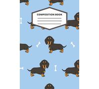Sausage Dog Composition Book: Cute Dachshund Pattern Notebook - 6" x 9", 120 Lined Pages for School, Notes, and Journaling
