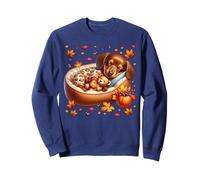 Sausage Dog Graphic Doxie Mom Autumn Vibes Fall Dachshund Sudadera