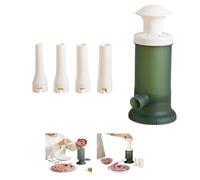 Sausage Maker, Detachable Sausage Maker Machine, Household Meat Stuffing Filler, Manual Sausage Stuffer, Sausage Roll Maker with 4 Option Size Filling Nozzles for Kitchen (Green)