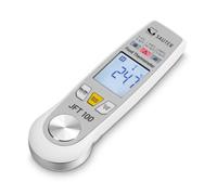 Sauter JFT 100 - Termómetro digital infrarrojo y sonda para alimentos, medición 2 en 1 de temperatura superficial y central con pantalla HACCP, láser e IP65