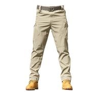 SAUTRV Pantalones tácticos para hombre, pantalones cargo ligeros para exteriores, pantalones cargo impermeables con forro polar, pantalones tácticos impermeables para hombre, pantalones casuales de