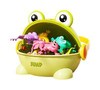 Sauty Frog for Children - Juego Interactivo, Rebote de Juguete de Juguete con presión Digital, Colores a Juego | Spring -on -Spring Ranas, Bolsa, Rompecabezas con Cubo de Almacenamiento P