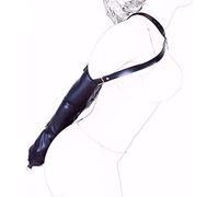 SAUVASFZ Bondage Monoglove Cuero Suave BDSM Restricciones de Brazo Extremadamente Apretadas con Correas y Cremalleras Body Erótico Bondage para la Parte Superior del Cuerpo Fetiche para Parejas