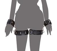 SAUVASFZ Conjunto de restricciones de servidumbre BDSM, puños ajustables para manos y piernas correas de corbatas par de esposas de sujeción de cama de juguete de placer para sus juguetes sexuales SM