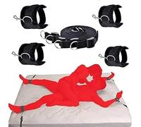 SAUVASFZ Correas sexuales para cama King, ataduras para cama, juegos sexuales de bondage, ataduras sexuales de bondage BDSM, ataduras, esposas, juguetes sexuales para parejas, colchones, posiciones