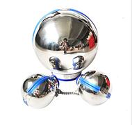 SAUVASFZ Juego de 2 piezas de metal y acero inoxidable con cuello de bola, sujeción para casco, cubierta completa, capucha para la cabeza, ataduras SM Bondage, esposas, muñequeras