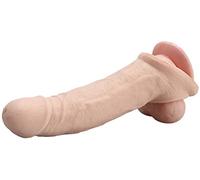 SAUVASFZ Manga para agrandar la extensión del pene masculino, funda para pene de silicona de 21 cm, consolador potenciador de sensaciones 100% realistas, condones para retrasar la eyaculación para