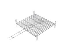 Sauvic 02685 - Parrilla Doble Inoxidable, 18/8, 40 x 45 cm