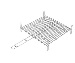 Sauvic 02685 - Parrilla Doble Inoxidable, 18/8, 40 x 45 cm