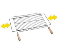 Sauvic 02722 - Parrilla Barbacoa Extensible, 50 x 40 cm