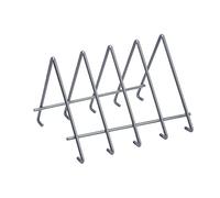 Sauvic 03265 - Soporte Estándar Para 4 Piezas Plastificado gris, color gris, 24 x 19,5 x 17 cm