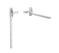 Sauvic 89420 - Tendedero De Pared Abatible Blanco, Hierro Galvanizado con Pintura Cerámica Blanca,Color Blanco, 54 x 14,5 x 14 cm