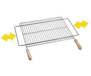 Sauvic Papillon 8160400 - Parrilla Barbacoa Zincada Extensible 600x400 mm