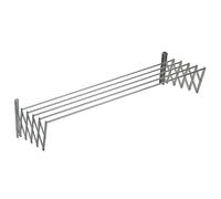 Sauvic Tendedero Extensible con fleje y 5 Varillas Aluminio de 110 cm.