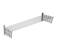 Sauvic Tendedero Extensible con fleje y 5 Varillas Aluminio de 90 cm.