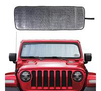 Savadicar Parasol para Parabrisas para Jeep Wrangler JL JLU y Gladiator JT 2018-2022, protección térmica, Estructura laminada Triple de Aluminio Plateado,
