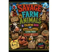 Savage Farm Animals: A Coloring Book of Barnyard Animals Living Their Worst Life (The Savage Stress Relief Coloring Series)