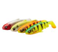 Savage Gear 3D River Roach Mix - 4-Pack de señuelos realistas para cucarachas en Aguas oscuras y turbias - Ideal para Bass, Lucio, Perca y Pescadores de múltiples Especies Clear Water Mix 12 cm