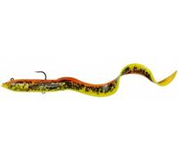 Savage Gear 4D Real Eel - Señuelo de Goma para Lucio, Color Dorado Ambulance, Longitud/Peso: 20 cm/38 g