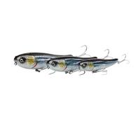 Savage Gear Bullet Mullet -Señuelo de pesca a pie de primera calidad para pescadores de agua salada y agua dulce, diseño de lanzamiento ultralargo,para lubinas y lucios Illusion White Loose Scles 10cm