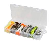 Savage Gear Cannibal Shad Kit - 6-Pack de Shads eficaces en múltiples Colores con Jig Heads - Ideal para Pescadores de Perca, Lucio, Zander en Agua Dulce y Salada Surtido Variado