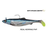 SAVAGE GEAR COMBO 4D ARENQUE GRAN SOMBRA 22 CM PESCA CEBO SILICONA PLANTILLA ...