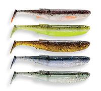 Savage Gear Craft Bleak Clam Mix - Señuelo de plástico Blando Minnow para Perca, lucioperca, lucioperca y Trucha, Cebo de Pesca en Aguas oscuras y claras con acción de Patada, Clear Water Mix 10 cm