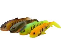 Savage Gear Craft Cannibal Paddletail - Shad - Dark Water Mix - 10.5cm - 12g - 4 Stuks