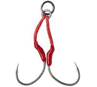 Savage Gear Double Bloody Assist Hook SJ 2 unidades de tamaño 1/0 hasta 3/0 ganchos de captura para jigging lento (3/0)