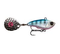 Savage Gear Fat Tail Spin Spin sinkend Jig Spinner, tamaño/peso/color: 8 cm/24 g/azul plata rosa