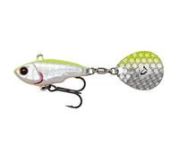 Savage Gear Fat Tail Spin Spinner, tamaño: 5,5 cm, peso: 9 g, color: limón Back Flash, 1 unidad