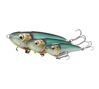 Savage Gear Freestyler V2 Stickbait Lure - Long Casting, Cuerpo Duradero con Sistema de Movimiento Vivid, Señuelo de Agua Dulce y Salada para Lucio, Lubina y Depredadores Verde Plata 11 cm